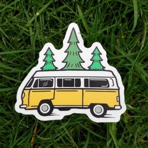 Stickers Northwest Bus and Trees Sticker